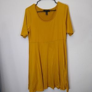 Mustard yellow dress
